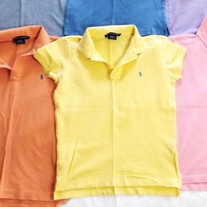 Ralph Lauren Polo Shirt Womens Slim Fit Yellow